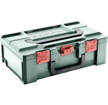 Metabo gereedschapskoffer MetaBOX van kunststof met draaggrepen en sluitclips.