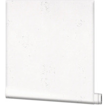Wit vliesbehang met een gestructureerde steen- of pleisterlook.