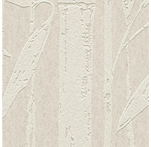 Gestructureerd behang met verticaal bamboe- en bladerpatroon voor wanddecoratie.