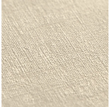 Detailopname van gestructureerd behang met een fijne linnenlook.