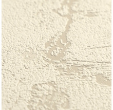 Detailopname van behang met een gestructureerd oppervlak in pleisterlook.