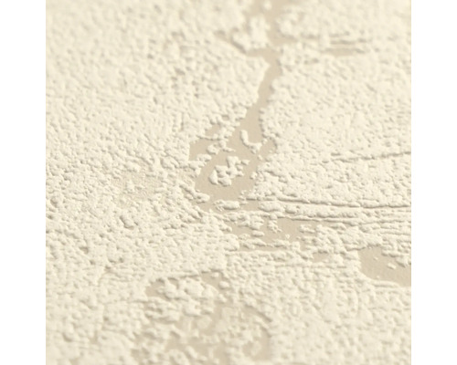 Detailopname van behang met een gestructureerd oppervlak in pleisterlook.