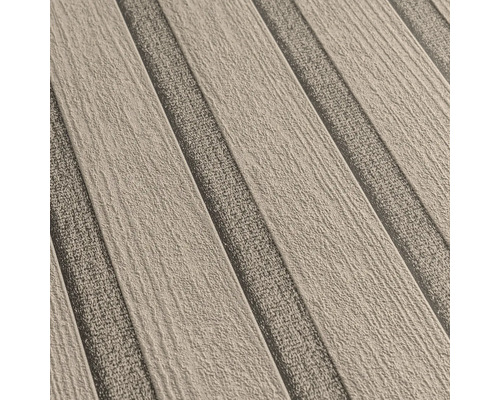 Behang met gestreept patroon en voelbare oppervlaktestructuur voor wanddecoratie.