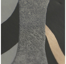 Detail van gestructureerd vliesbehang met abstract golfpatroon.