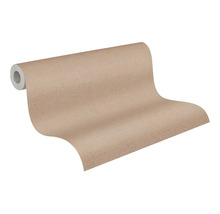 Vliesbehang met fijne structuur en textieleffect in beige