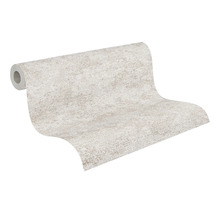 Vliesbehang met betonlook en een gestructureerd oppervlak.