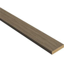 Rechthoekige houten lat met fijne houtnerf voor interieurafwerking.