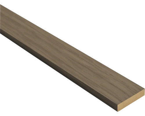 Rechthoekige houten lat met fijne houtnerf voor interieurafwerking.