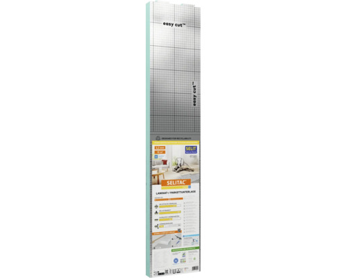 SELITAC basic + laminaat- en parketondervloer, 2,2 millimeter dik, 15 vierkante meter, met easy cut raster en vochtbescherming.