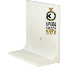 Betonnen L-element met zegel German Design Award Winner 2026.