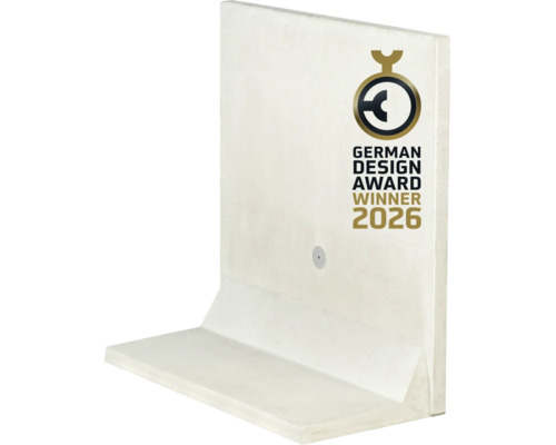 Betonnen L-element met zegel German Design Award Winner 2026.
