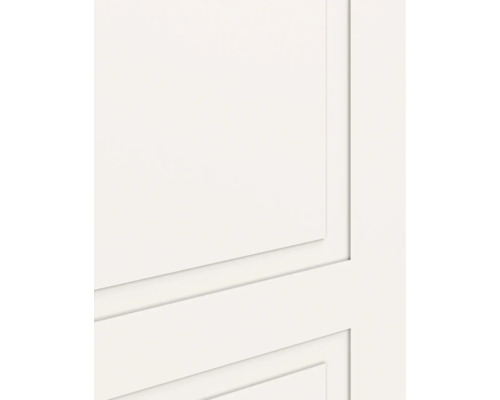 Detailaanzicht van een witte binnendeur met rechthoekig paneelprofiel.