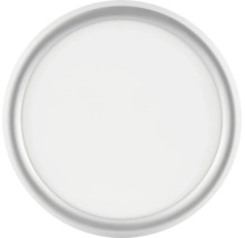 Ronde, platte LED-plafondlamp met een modern ontwerp.