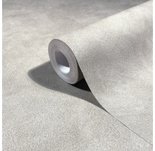 Rol gestructureerd vliesbehang met een fijne oppervlakte-afwerking in grijze betonlook.