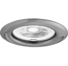 Ronde LED-inbouwspot van metaal.