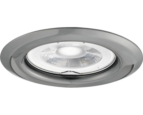 Ronde LED-inbouwspot van metaal.