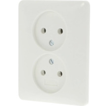 Gira dubbele contactdoos voor inbouwmontage met randaarde