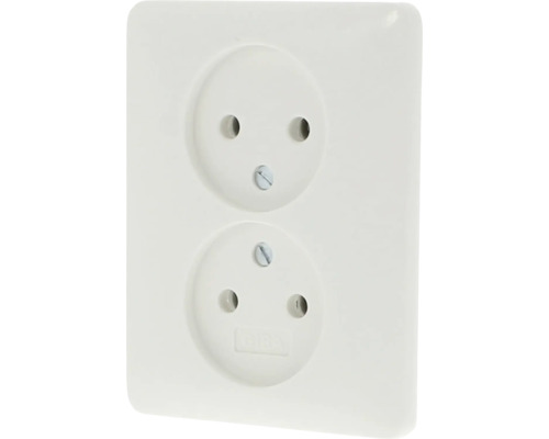 Gira dubbele contactdoos voor inbouwmontage met randaarde