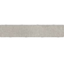 Rechthoekige steenstrip in betonlook met getextureerd oppervlak voor wandbekleding