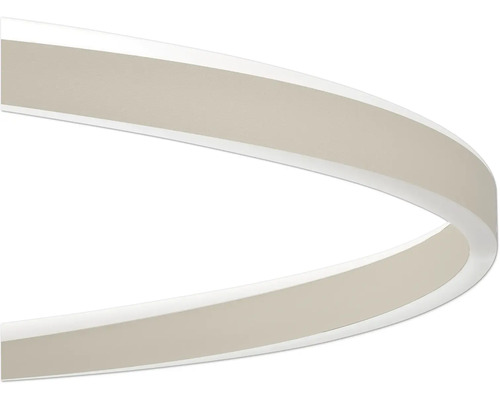Detailweergave van een ringvormig LED-verlichtingselement van een moderne plafondlamp.