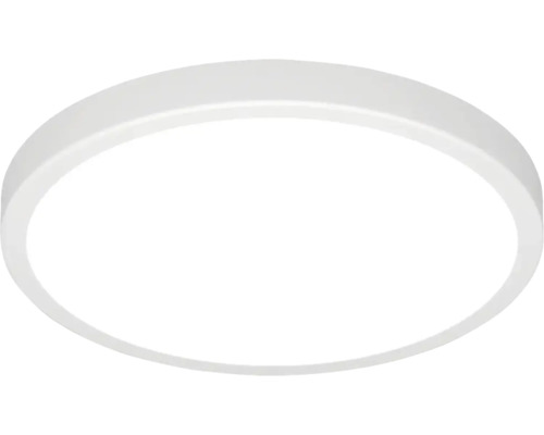 Ronde LED-plafondlamp in plat, modern design.