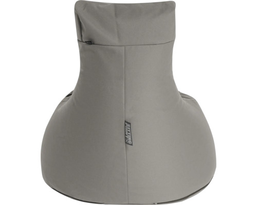 Sitting Point zitzak in grijs met ergonomische vorm en hoge rugleuning.