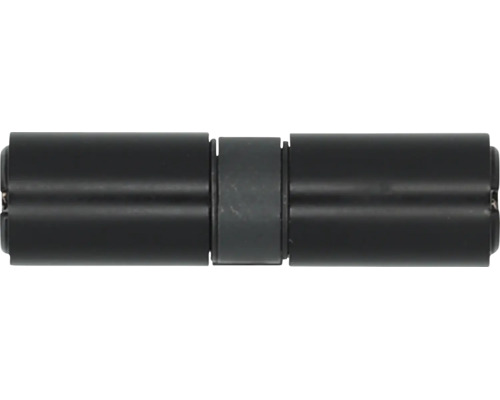 Cilindrische verbinder voor railsystemen of gordijnroedes.