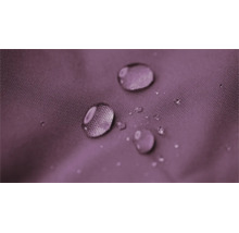 Detailopname van waterdruppels op waterafstotende stof.