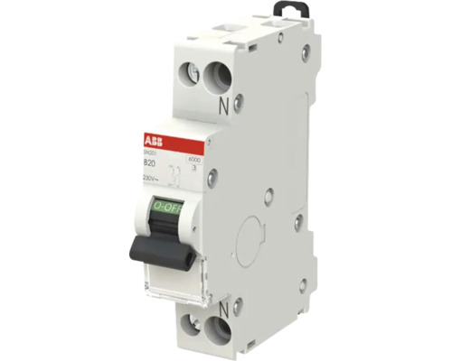 ABB installatieautomaat SN201 B20, 230 Volt, voor elektrische installaties.