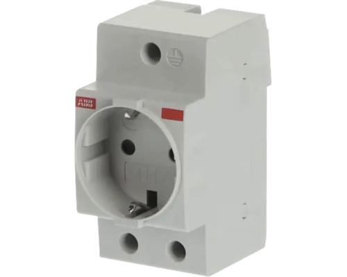 ABB randaarde stopcontact voor DIN-rail montage in verdeelkasten.