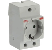 ABB contactdoos met randaarde voor montage op montagerails in verdeelkasten.