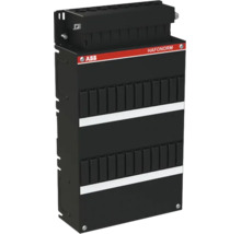 ABB Hafonorm groepenkast met twee rijen voor modules en ABB Logo.