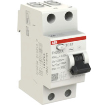 ABB aardlekschakelaar FH202 A, 2-polig, 40 Ampère, 30 Milliampère, 230 Volt.