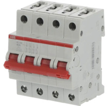 ABB Lastscheider SD 204, 4-polig, 40 Ampère, grijs met rode schakelhendel.