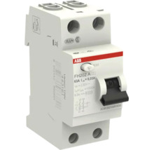 ABB aardlekschakelaar FH202 A, 2-polig, 63 Ampère, 30 Milliampère.