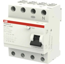 ABB aardlekschakelaar FH204 A, 4-polig, 40 Ampere, 0,03 Ampere nominale foutstroom.