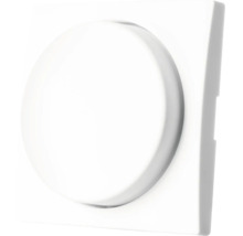 Witte kunststof draaidimmer met een vierkant frame.