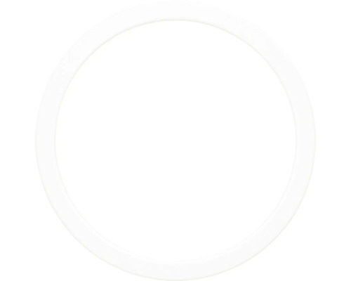 Ronde LED-plafondlamp in plat design van wit kunststof.