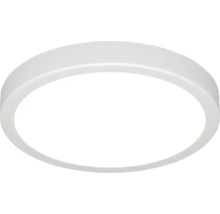 Ronde LED-plafondlamp met een plat design en strak frame.
