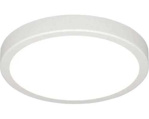 Ronde LED-plafondlamp met een plat design en strak frame.