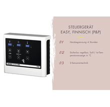 Saunabesturing Easy Fins met vier uur verwarmingsbegrenzing en twee sensortechniek