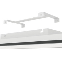 Montagesysteem voor LED-paneel met beugel en frame voor plafondmontage of wandmontage.