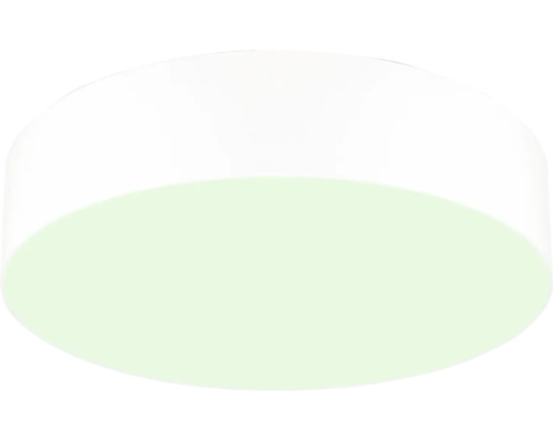 Ronde LED-plafondlamp in een plat ontwerp.