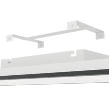 Montagebeugel met bevestigingsframe en behuizing voor de installatie van armaturen van metaal.
