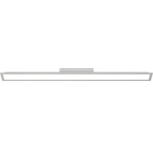 Smalle, rechthoekige LED-plafondlamp in modern, plat ontwerp met frame.
