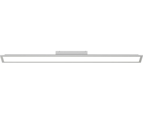 Smalle, rechthoekige LED-plafondlamp in modern, plat ontwerp met frame.