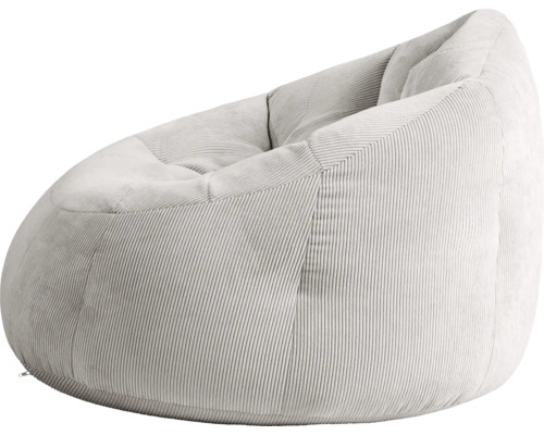 Lichte zitzak met zachte corduroy bekleding voor comfortabel zitten.