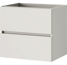 Wastafelonderkast voor de badkamer met twee laden en een greeploos ontwerp.