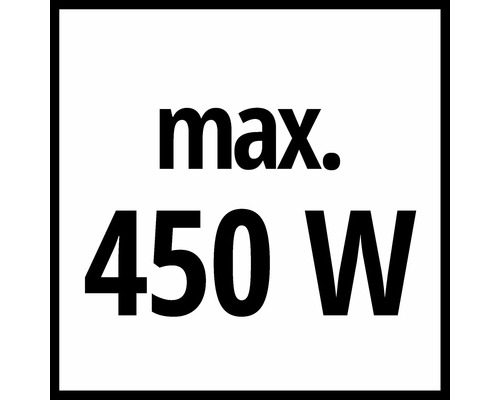Maximaal 450 Watt
