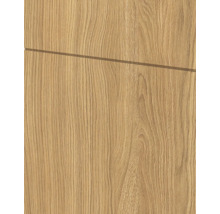 Meubelfront in eikenlook met horizontale designvoeg en natuurlijke houtnerf.